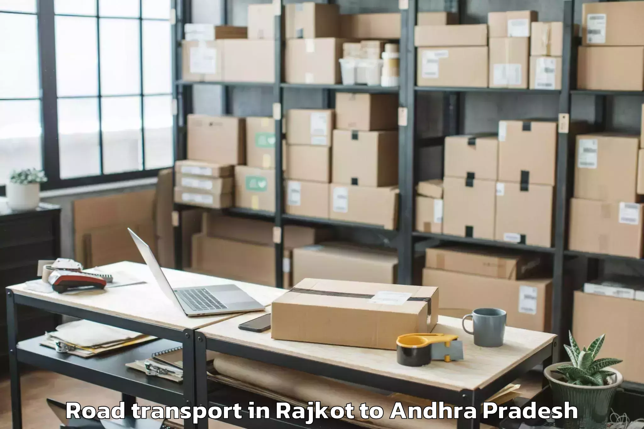 Leading Rajkot to Rompicherla Road Transport Provider